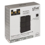 Paris Prix Étagère & 6 Boîtes De Rangement "Module" 98cm Noir