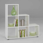Paris Prix Étagère 6 Cases Design "Gaman" 108cm Blanc