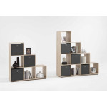 Paris Prix Étagère 6 Cases Design "Gaman" 108cm Chêne