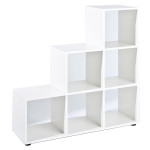 Paris Prix Étagère 6 Compartiments "Kase" 109cm Blanc