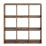 paris prix Étagère 9 Cases Design "Gaman" 108cm Chêne Foncé
