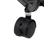 Paris Prix Étagère à Roulettes 2 Niveaux "Bert" 53cm Noir