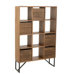 Paris Prix Étagère Avec Tiroirs En Bois "Teck" 158cm Naturel
