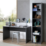 Paris Prix Étagère Bibliothèque 5 Niveaux "London" 195cm Gris Anthracite