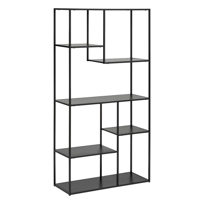 Paris Prix Étagère Bibliothèque 6 Niveaux "Gota" 180cm Noir