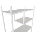 Paris Prix Étagère Bibliothèque 6 Niveaux "Staal" 188cm Blanc