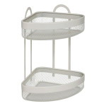 paris prix Étagère d'Angle de Cuisine 2 Niveaux "Mayaj" 33cm Beige