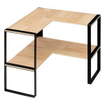 Paris Prix Étagère D'Angle De Cuisine "Blackwood" 40cm Naturel