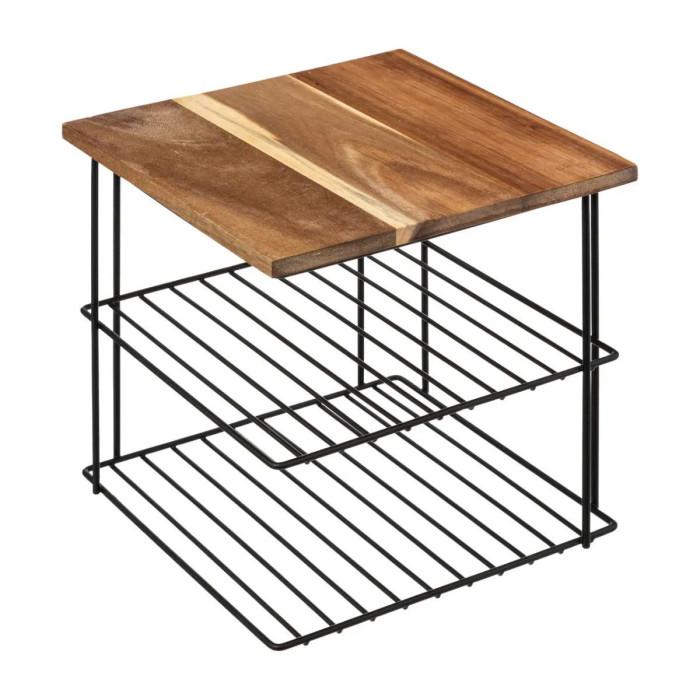 Paris Prix Étagère D'Angle De Cuisine "Mauro" 24cm Noir