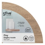 Paris Prix Étagère D'Angle Murale "Fixy" 25cm Chêne Naturel