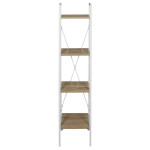 paris prix Étagère Déco 4 Niveaux "Bois & Métal" 148cm Blanc