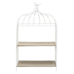 Paris Prix Étagère Déco à Poser "Cage à Oiseau" 51cm Blanc