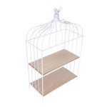 Paris Prix Étagère Déco à Poser "Cage à Oiseau" 51cm Blanc