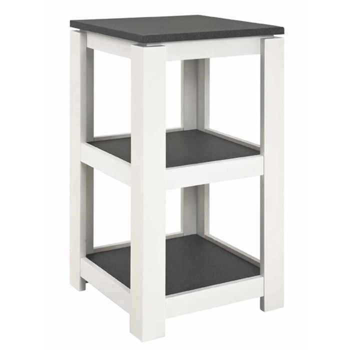 Paris Prix Étagère Design 3 Niveaux "Granit" 74cm Blanc