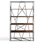 Paris Prix Étagère Design 4 Niveaux "Godun" 180cm Noir