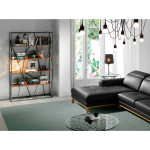 Paris Prix Étagère Design 4 Niveaux "Godun" 180cm Noir