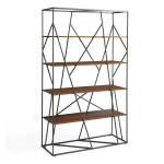 paris prix Étagère Design 4 Niveaux "Godun" 180cm Noir
