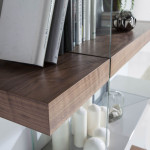 Paris Prix Étagère Design 4 Niveaux "Loni" 140cm Naturel & Gris