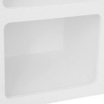 Paris Prix Étagère Design 6 Niches "Soleya" 110cm Blanc