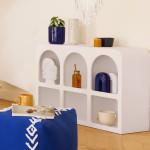 Paris Prix Étagère Design 6 Niches "Soleya" 110cm Blanc