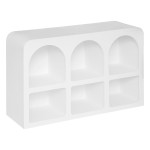 paris prix Étagère Design 6 Niches "Soleya" 110cm Blanc