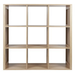 Paris Prix Étagère Modulable 9 Cases "Klaus" 102cm Marron