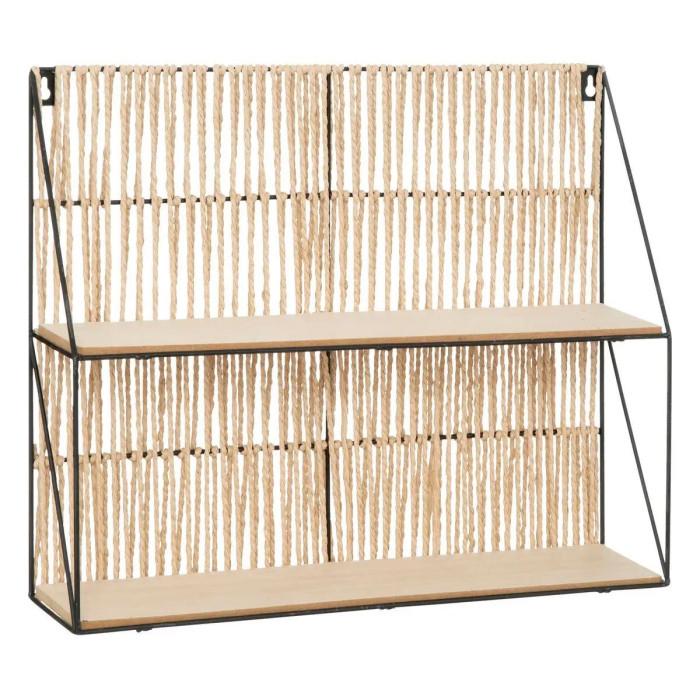 Paris Prix Étagère Murale 2 Niveaux "Cosy" 48cm Beige