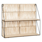 paris prix Étagère Murale 2 Niveaux "Cosy" 48cm Beige