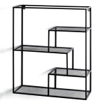 paris prix Étagère Murale 3 Niveaux "Inaya" 60cm Noir