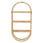 Paris Prix Étagère Murale 3 Niveaux "Ovale" 110cm Naturel