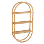 paris prix Étagère Murale 3 Niveaux "Ovale" 110cm Naturel