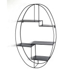 Paris Prix Étagère Murale 3 Niveaux "Tybia" 71cm Noir