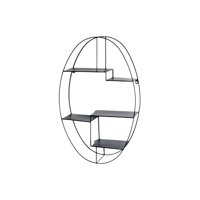 Paris Prix Étagère Murale 3 Niveaux "Tybia" 71cm Noir