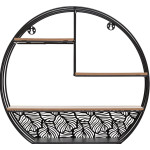 Paris Prix Étagère Murale 4 Niveaux "Palmer" 39cm Noir