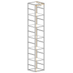 Paris Prix Étagère Murale 6 Niveaux "Switch I" 176cm Noir