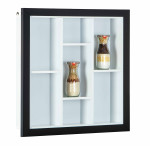 Paris Prix Étagère Murale 7 Compartiments "Bukan" 67cm Noir & Blanc