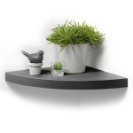 paris prix Étagère Murale d'Angle "Flottante" 25cm Anthracite