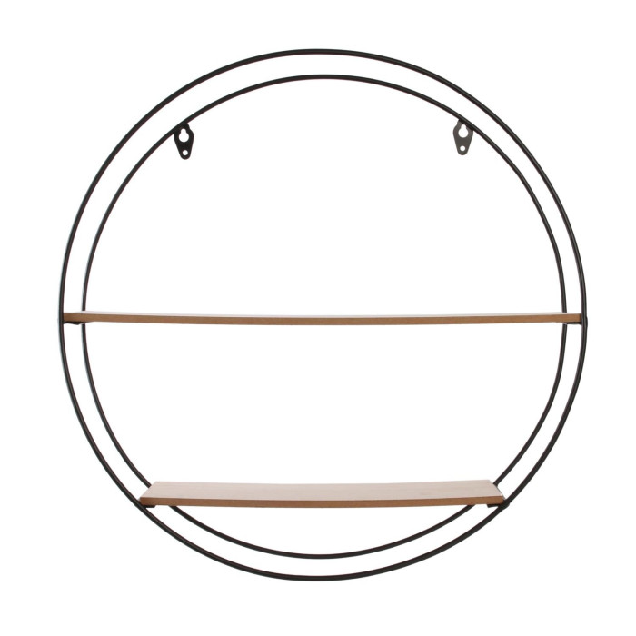 Paris Prix Étagère Murale Design "2 Niveaux" 40cm Naturel