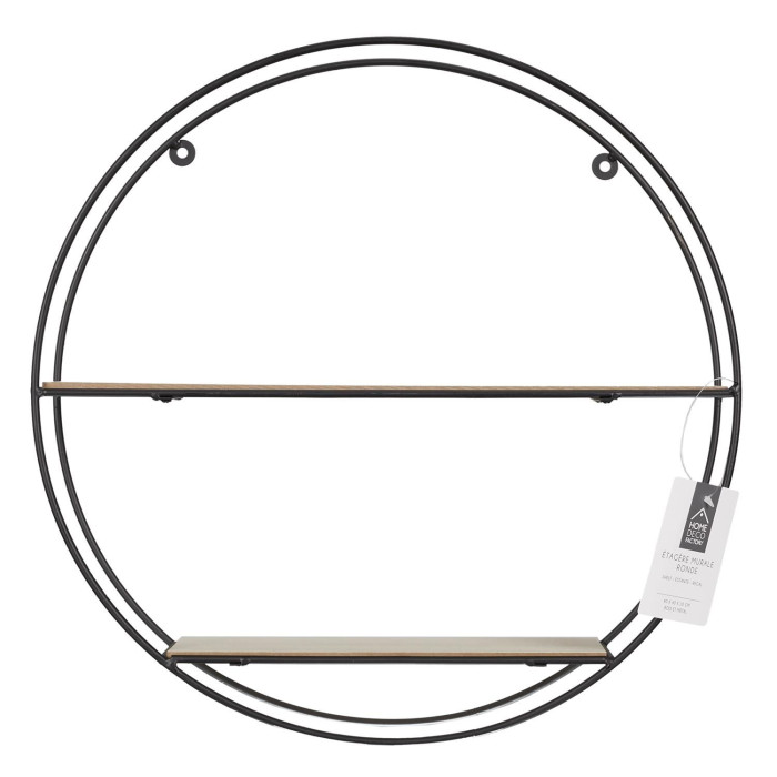 Paris Prix Étagère Murale Design "2 Niveaux" 40cm Naturel