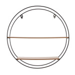 paris prix Étagère Murale Design "2 Niveaux" 40cm Naturel