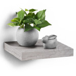paris prix Étagère Murale Design "Flottante" 25cm Chêne Blanchi