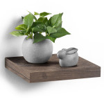 paris prix Étagère Murale Design "Flottante" 25cm Noyer