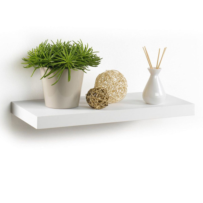 Paris Prix Étagère Murale Design "Flottante" 50cm Blanc