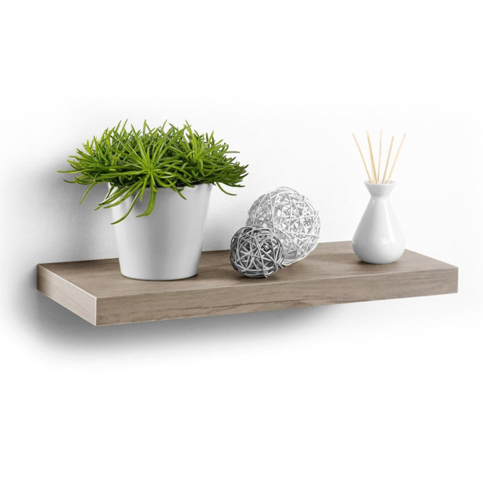 Paris Prix Étagère Murale Design "Flottante" 50cm Chêne