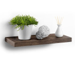 paris prix Étagère Murale Design "Flottante" 50cm Noyer