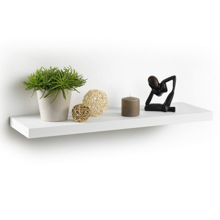 Paris Prix Étagère Murale Design "Flottante" 75cm Blanc