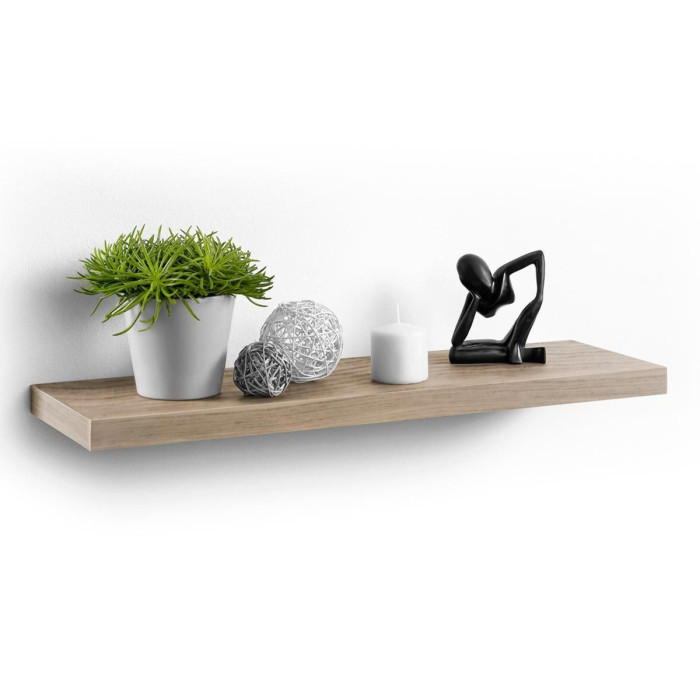 Paris Prix Étagère Murale Design "Flottante" 75cm Chêne