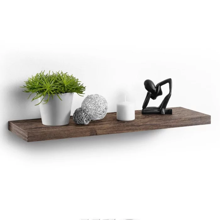 Paris Prix Étagère Murale Design "Flottante" 75cm Noyer