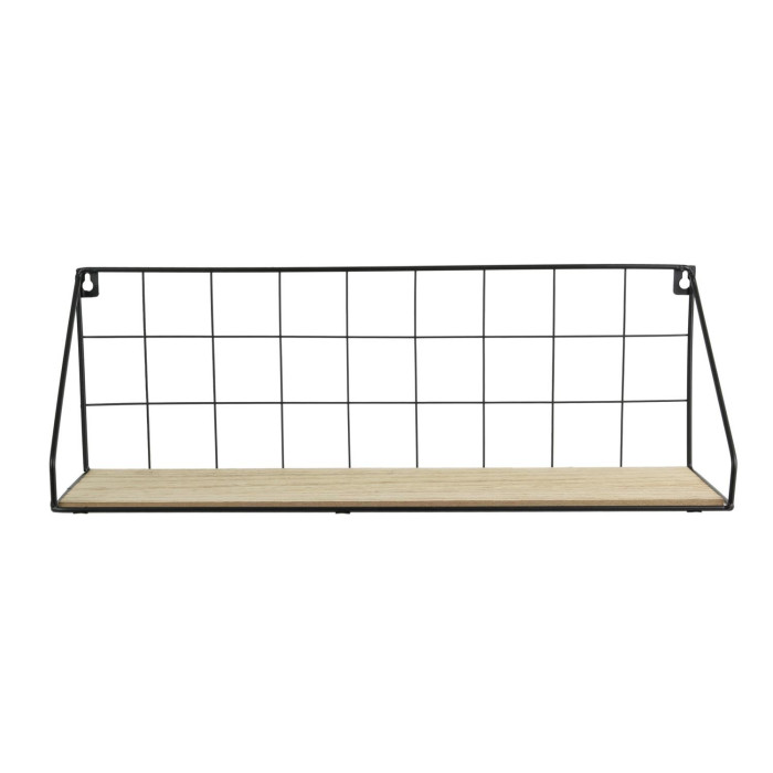 Paris Prix Étagère Murale Design "Hulka" 45cm Naturel & Noir