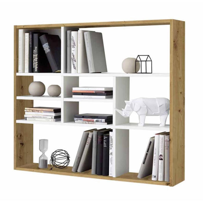 Paris Prix Étagère Murale Design "Liloun" 90cm Beige & Blanc